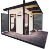 Сауна HARVIA SOLIDE OUTDOOR SLD02PS с дровяной печью